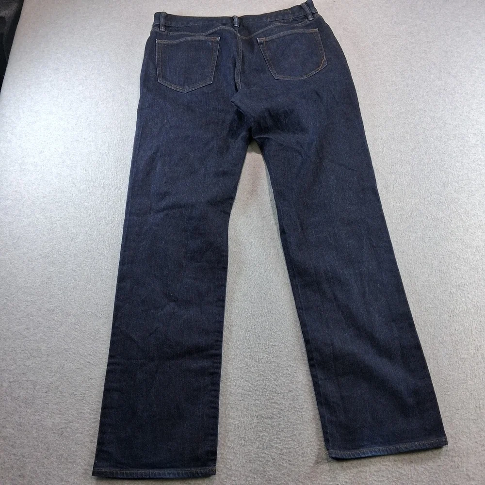 Banana Republic Straight Jeans Mens 35x36 Dark Wash Blue Stretch Denim 19178‎